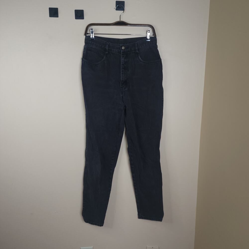 Vintage Bill Blass High Rise Skinny Jeans in Black 100% Cotton Size 12